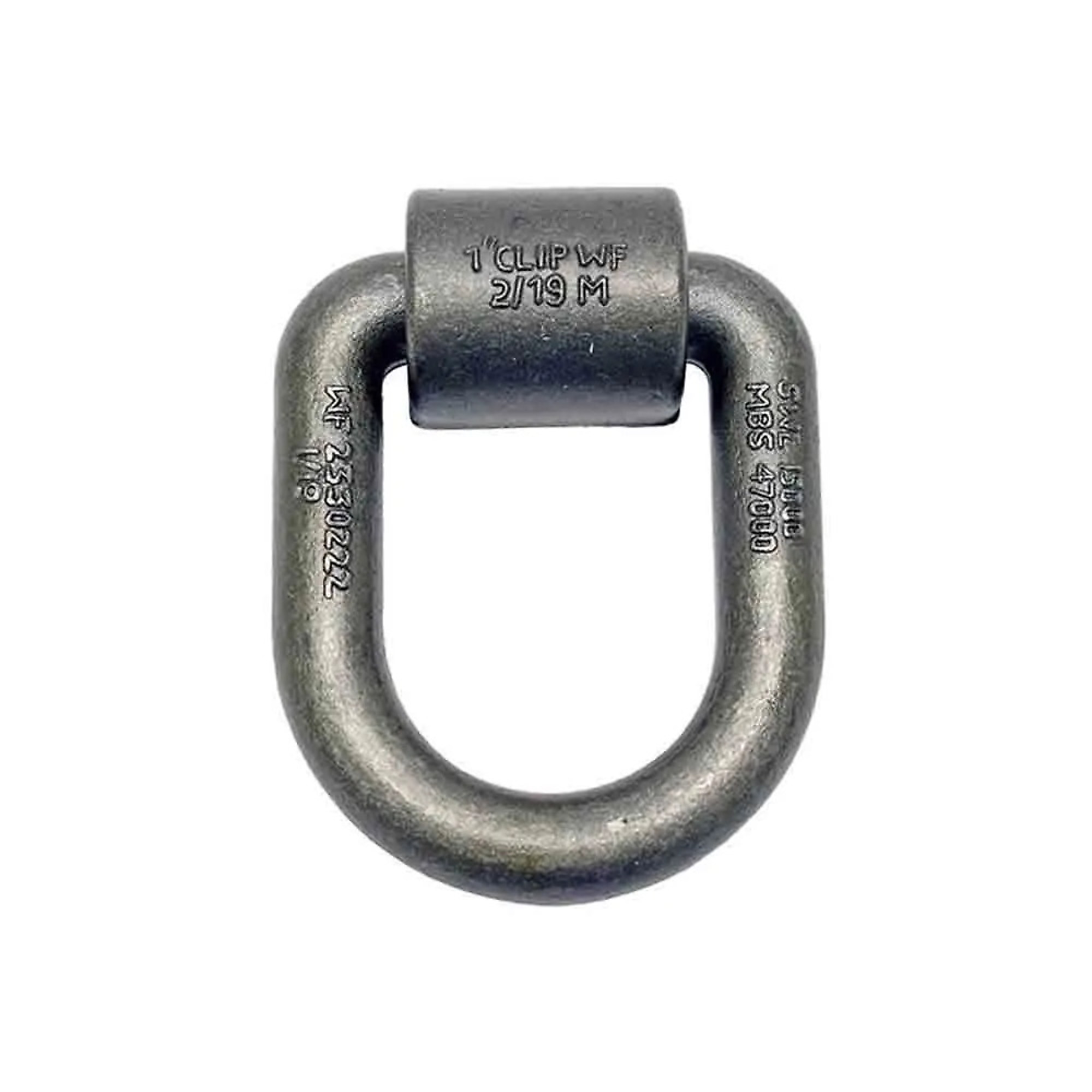 Wallace Forge, Heavy Duty Weld-On Tie-Down Ring, 1 inch Ring Diameter, 15K Working Load Limit, Unpainted, Model# B-50